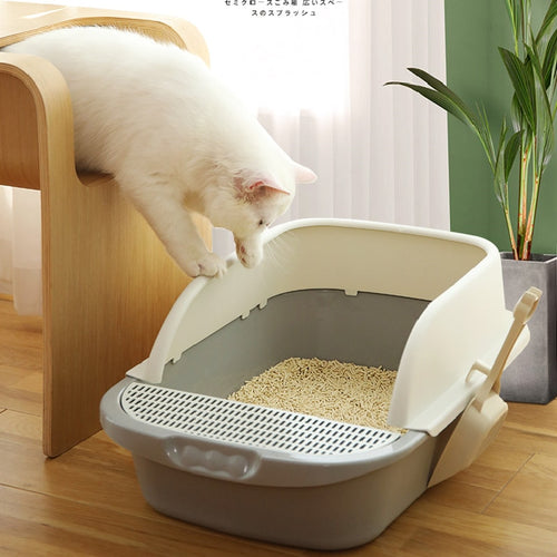 Large cat litter box odor blocker with sand basin