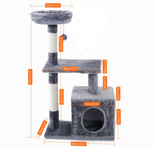 Cat Tree Tower Condo Playground Scratching Post  Multi-Level Furniture