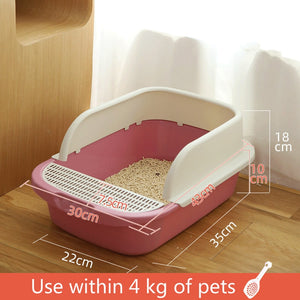 Large cat litter box odor blocker with sand basin
