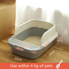 Load image into Gallery viewer, Large cat litter box odor blocker with sand basin