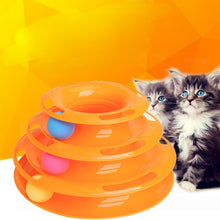 Load image into Gallery viewer, 3 Levels Cat Toy Tower Track