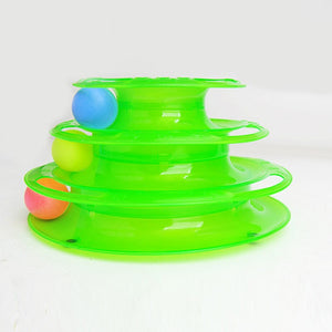 3 Levels Cat Toy Tower Track