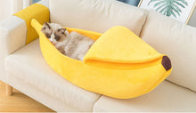 Load image into Gallery viewer, Funny Banana Cat Cuddler Bed