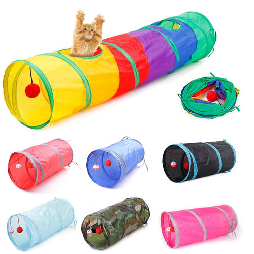 Cat Foldable Tunnel Play Chute