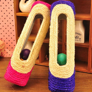 Furniture Rolling Sisal Scratching Post Toys