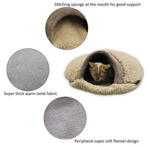 Covered Foldable Cat Sleeping Bag